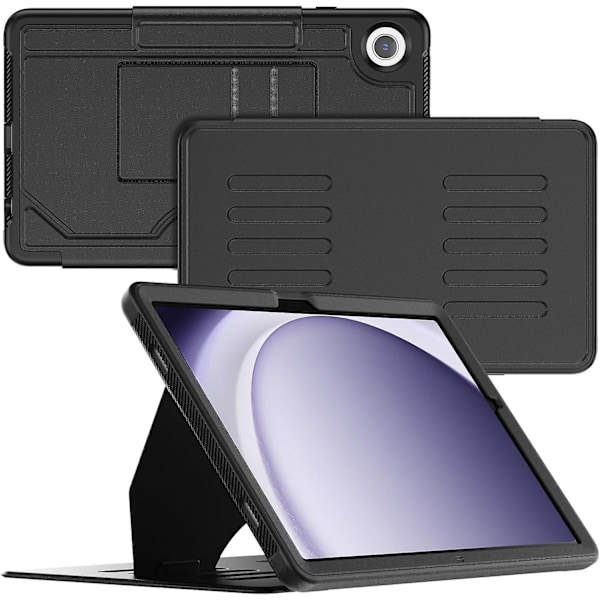 Fodral till Samsung Galaxy Tab A9 8,7 tum 2023, Business Shockproof Galaxy Tab A9 Fodral med Multi-vinkel Magnetiskt Stativ, Auto Sleep/Wake