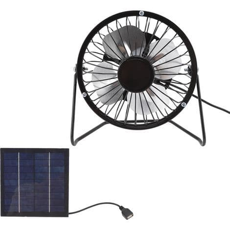 Fotovoltaisk solcellepanelmontering, ventilasjonssystem, mini bærbar USB kjølevifte 5v 2.5w