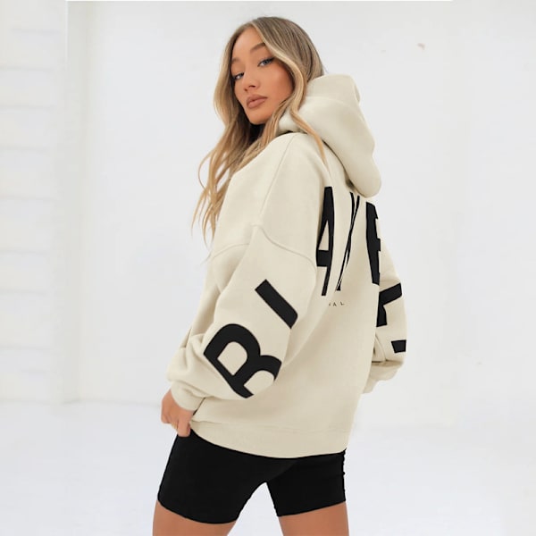 Blakely Huppari Naisten Huppari Pitkähihainen Puloveri Neule Casual Top Apricot s