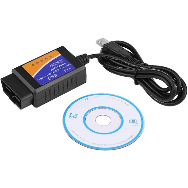 Usb-svitsjkabel, nettverks usb-adapter bil usb-kontakt V1.5 Obd2 diagnosekabel grensesnittskanner Autodiagnoseverktøy kabelverktøy