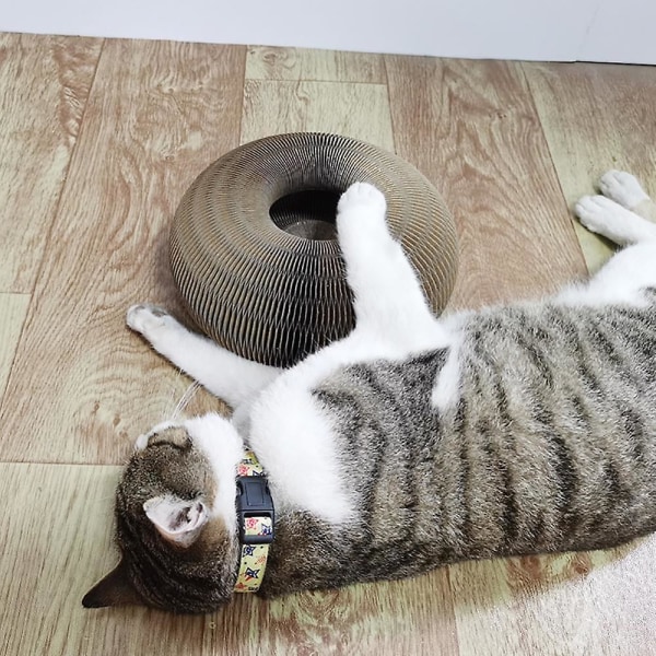 Kokoontaittuva kissan kiipeilyteline, kestävä Bell Cat Scratcher -lounge-sängyllä Kissan hiontakynsi Creative kissan raapimislauta kissanlelu