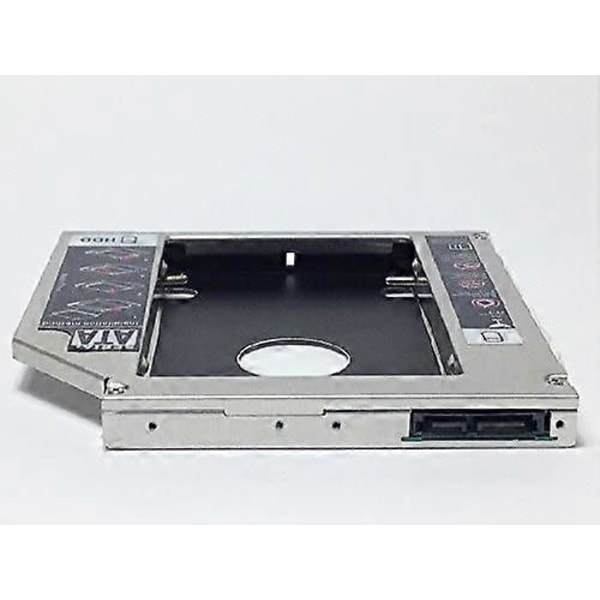 HDD Caddy Case Skuff for 12,7 mm Universal CD/DVD-ROM Optisk Bay Drive Slot (for SSD og HDD)