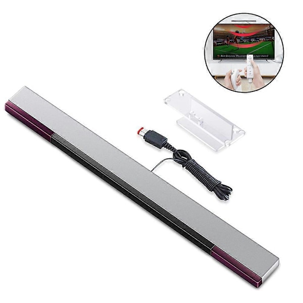 Sensor Bar for Wii, Erstatningskabel infrarød strålesensor for Wii og Wii U-konsoll