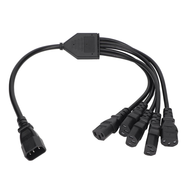 Ups Pdu C14 Til 5 X C13 Strømadapter Kabel Han Til Hun 10a 250v Y Splitter Strømadapter Kabel 1.6ft