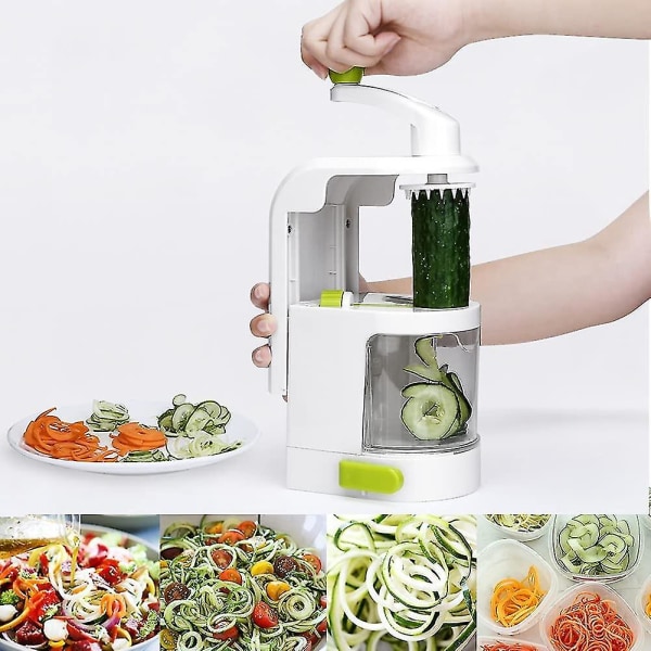 Spiralizer til grøntsager, grøntsagsskærer, courgette spaghettimaskine, courgettespiralisering, courgette