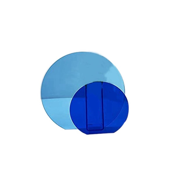 Akryylimaljakoita käytetään hääkeskuksissa, kodin sisustuksessa ja toimistosisustusmaljakoissa (sininen Double Ri