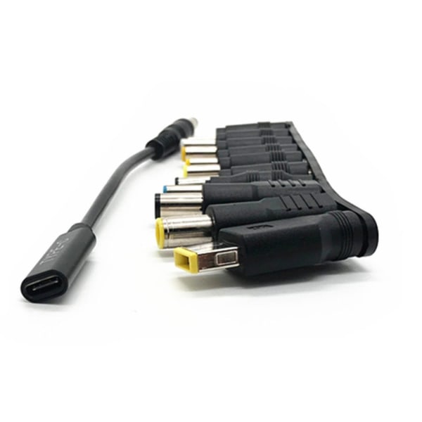 USB tyypin C Pd-sovittimen muuntimen pistoke liitinkaapelin johto 5,5x2,1 mm kannettavalle tietokoneelle A