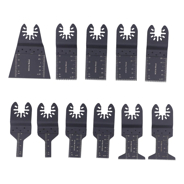 11 stk oscillerende multiverktøyblad hurtigutløser Universalsagblad Trebearbeidingsblad oscillerende verktøyblad