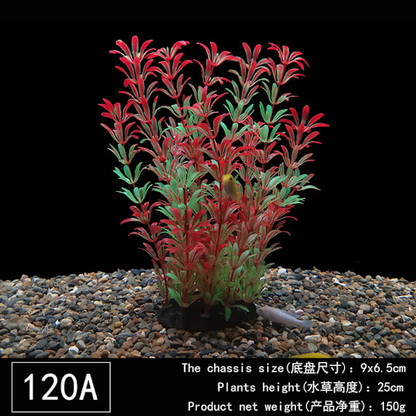 Akvarium kunstige planter, store akvarium planter plastik fisk