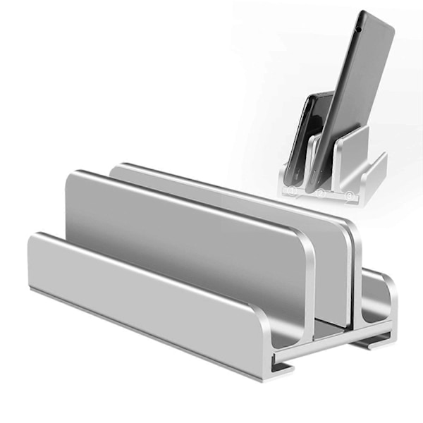 Laptopställ, Justerbart Aluminium Notebookställ Stabil & Halkfri, Ergonomisk Portabel Design