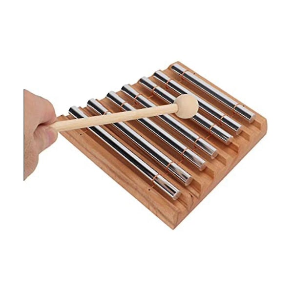 7-toners håndklokke perkusjonsinstrument med hammere, håndklokker for meditasjonsyoga i klasserommet