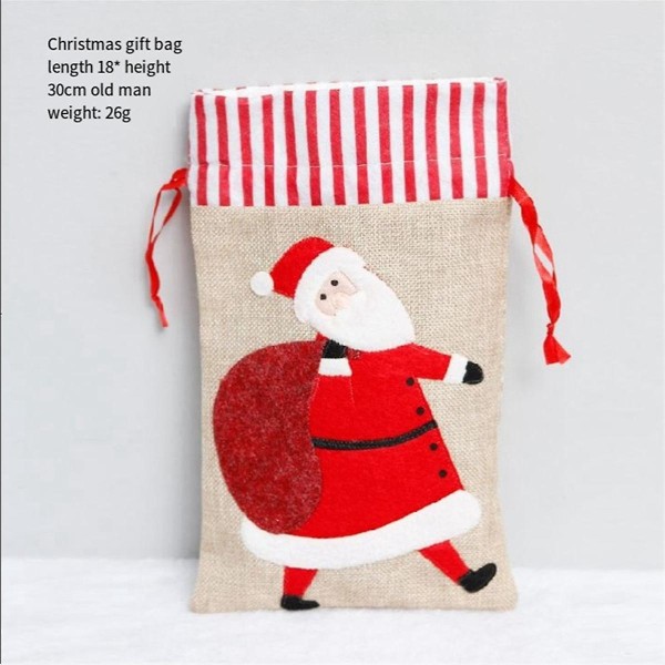 Julekonfektpose med snoregaveposer Julesække søde tasker til festlige julegaver