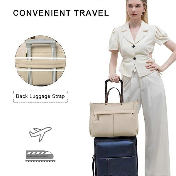 Laptopveske, Laptop Skulderveske, Oxford Vanntett Tote Bag, Stilig Slitesterk Bæreveske