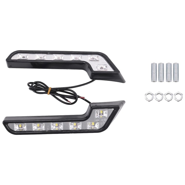 2X 12V Super Bright DRL LED varselljus för bilar Auto Vattentät LED-körljus dimma