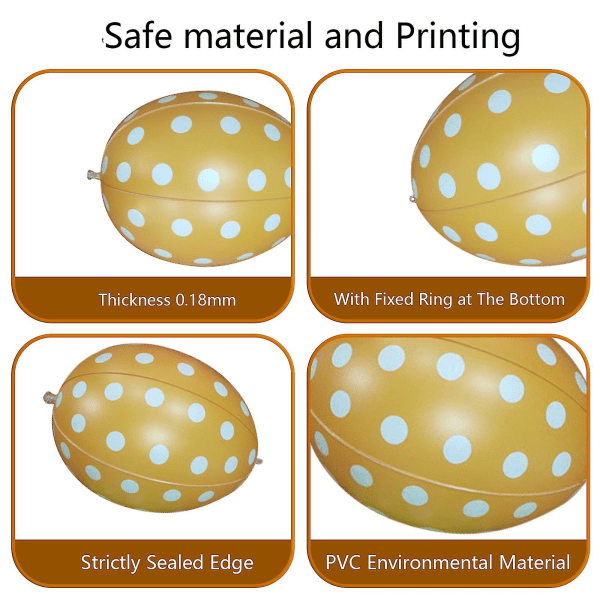 6 kpl Ilmapalloja Pääsiäismunia Koristeluun Pääsiäisen Ilmapalloja Ulkokoristeluun