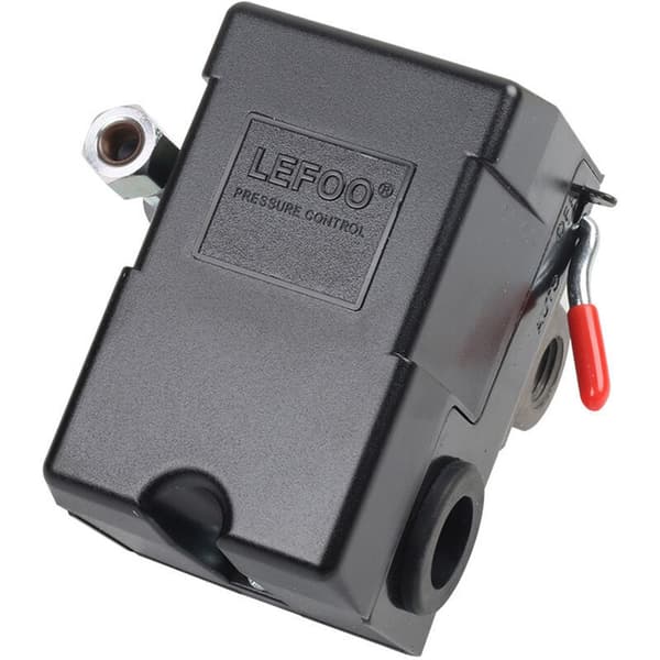 Lefoo Kompressor Luftkvalitetskontroll Trykkbryter 95-125 Psi 4 Port