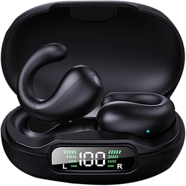 Øreklips Bluetooth-headset, lang batteritid, myk silikon, komfortabel passform, lett design.