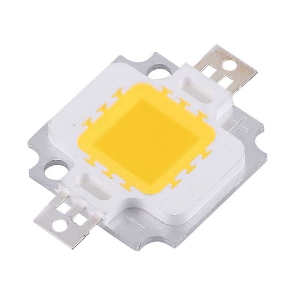 10 stk. 10W LED SMD Chip COB DC 9-10V Til Lampe Overlysbog Pære Udskiftning Varmt Hvid