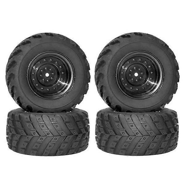 4 stk. 97 mm gummidekk hjul for HBX 901 901A 903 903A 905 905A 12813 1/12 RC Bil Reservedeler Oppgraderingsdeler