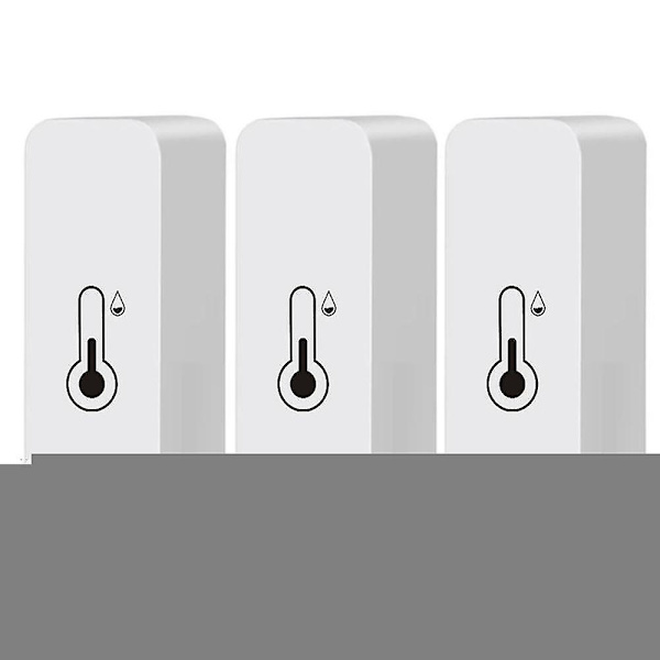 3x Tuya Wifi Temperatur- og Luftfugtighedssensor Indendørs Termometer Hygrometer SND