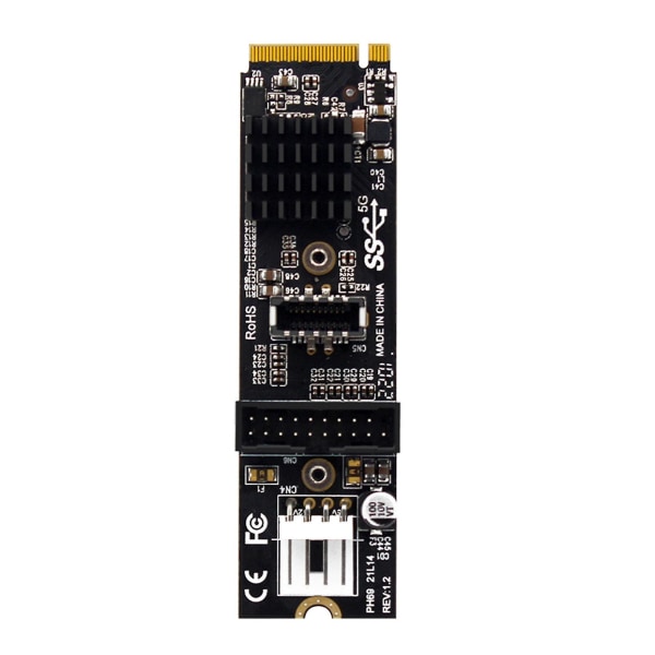 M2 For M For Key Pcie Pci For Express To USB 3.1 Adapter 5gbps Pci-e Card For M