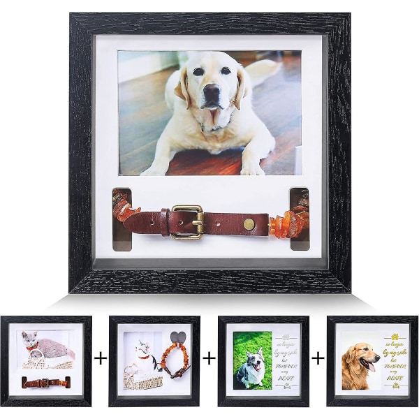 Minnesmärke för husdjursbildram, ram för djurhalsband Hundminnesram för förlust av hundgåvor, minne