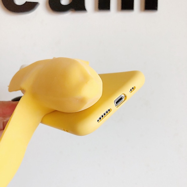 SZTXJ 1 kpl Puhelimen Kotelo iPhone 12 Pro Max:lle Kolmiulotteinen Luova Paineenpurku Mobiilipuhelimen Kotelo 3D Hauska Söpö Pehmeä Silikoninen Puristus Avattava Banaani