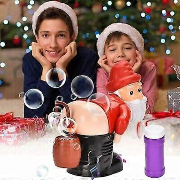 Julbubblor Leksaksmaskin Elektrisk Rolig Bubblor Utomhus Blåsa Leksaker