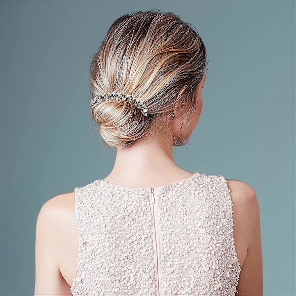 PIAO 4 kpl Strassit Hiusnuttura Magic Hair Styling Deft Bun Elegant Helppo Hiusnuttura Hiuksiin Monivärinen Kätevä Hiustyyli Työkalu DIY Hiusnuttura