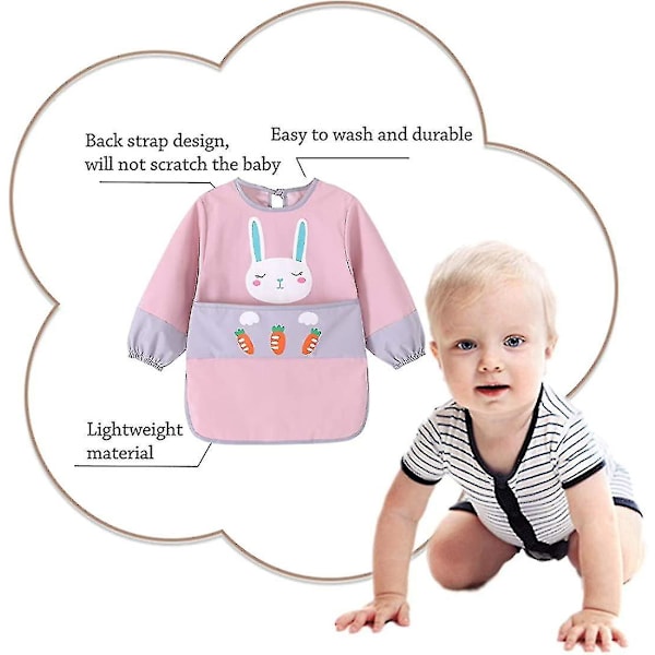 Baby Vanntett Maling Håndverk Forkle Barn Gutter Jenter Maling Forkle Barn