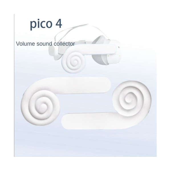 Pico 4 Vr -kuulokemikrofonille korvaa parantava ääniratkaisu Paranna äänitehostekorvatarvikkeet, musta