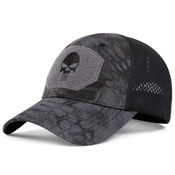 Kevyt kallolaastari naamiointi baseball-lippis - taktinen unisex-verkkolippis auringonsuojaan ja tyyliin
