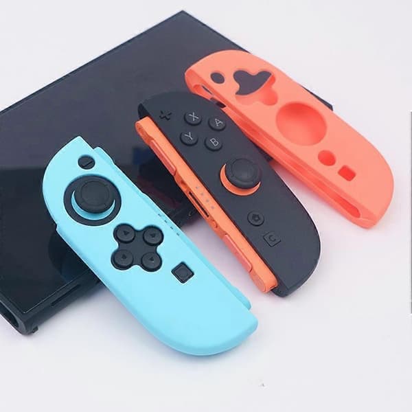 Silikondeksel til Switch2-håndtak, svært elastisk, mykt silikonmateriale Black 2pcsA