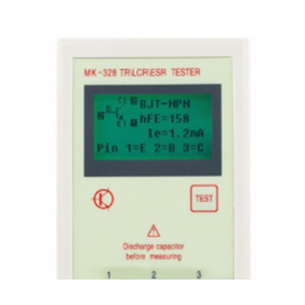 -328 Kondensator Modstand Transistor Triode Tester Induktans Kapacitans Modstand Meter Esr Lcr Np