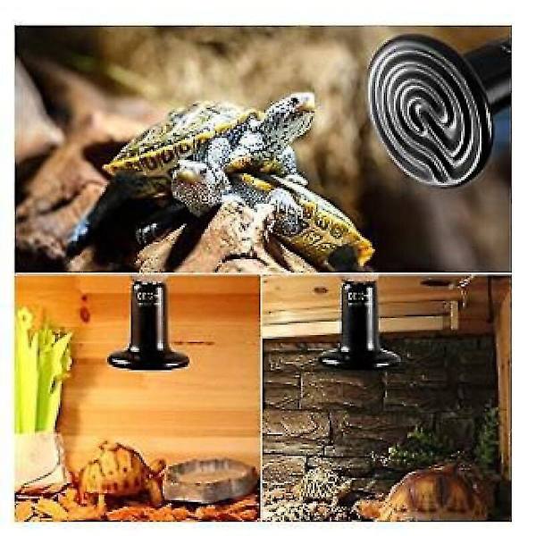 Pet Varmelampe LED E27 50W Infrarød Pære Keramisk Varmeapparat