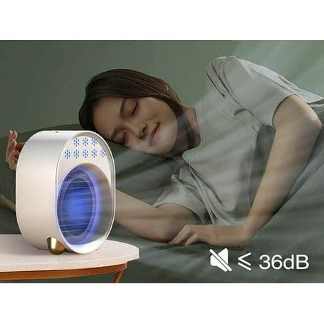 Mini Airconditioner, Mini Køleventilator, Bærbar Aircondition (Hvid)
