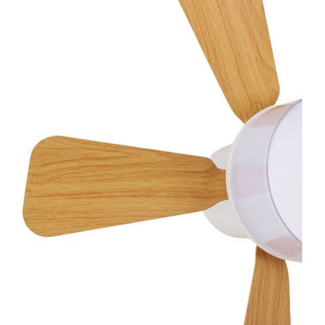 LED-loftventilator med dæmpbar og 3-trins justerbar ventilator, nem installation, E26/E27 skruefatning