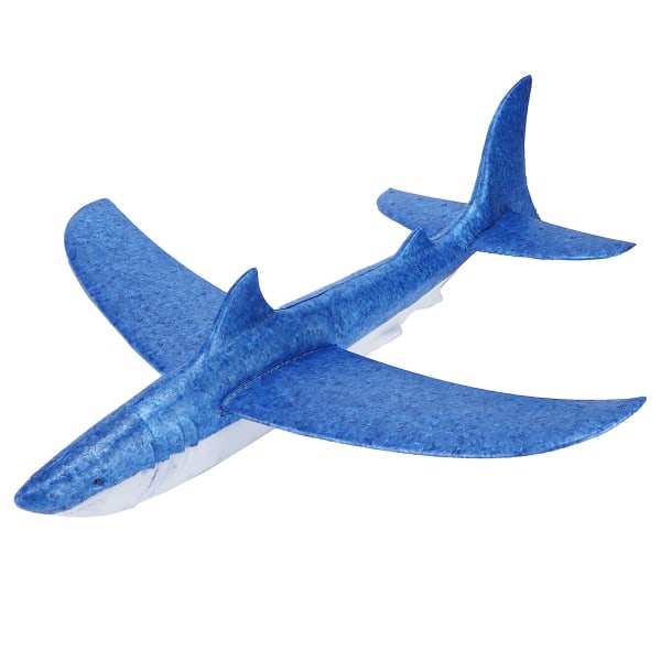 Leksaksflygplan Omonterat mjukt Epp-skum Strömlinjeformad design Blå flygplan Modell för barn Utomhussportleksak