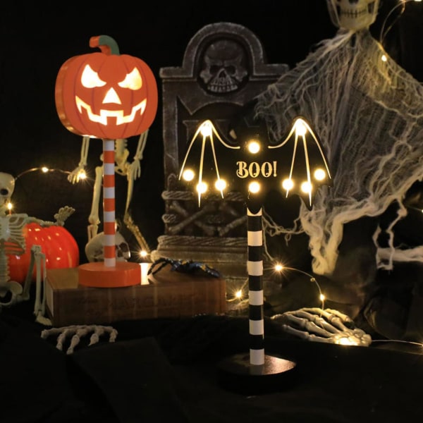 2023 Tukku kurpitsa Halloween muovi aurinkoenergialla toimivat paaluvalot Halloween koristeet valot