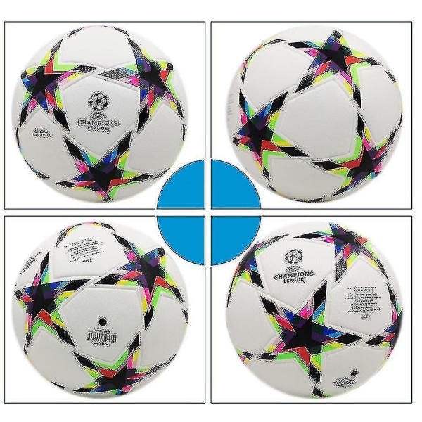 World Cup 2023 Football Ball Champions League Stars Pattern Soccer Training Ball Størrelse 5