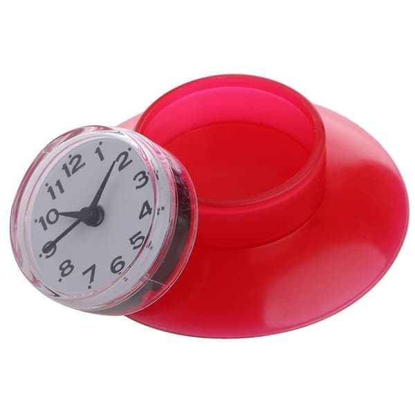 Silikon Badrum Kök Dusch Sugga Väggklocka Vattentät Timer Glas