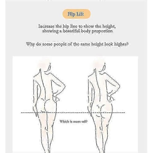 Buttløfter Shapewear til Kvinder, Sømløse Buttløfter Hofteforstærker Trusser, Åndbar Mavekontrol Body Shaper, Polstret Undertøj
