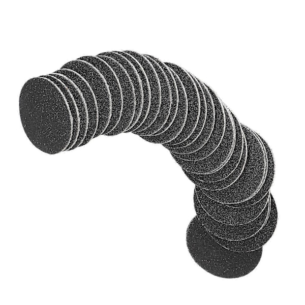 60 st 60 Grit Ersättningssandpapper Pad Skivor Exfolierande Utslätande Slippapper Skivor för Elektrisk Fotförhårdnadsborttagare