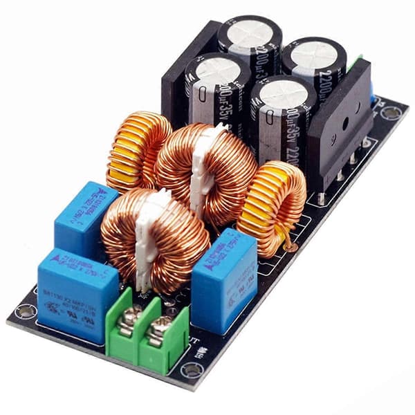 AC Filter Audio Strømforstærker EMC Elektromagnetisk Interferens Rens Strøm DC Differential Mode C