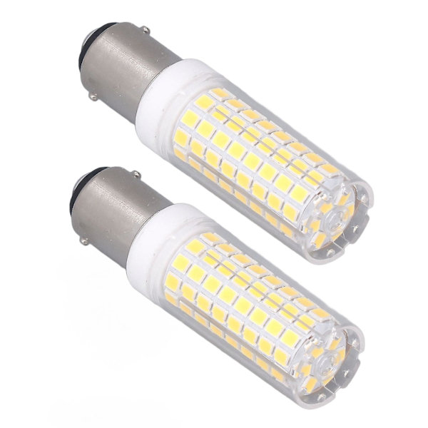BA15D 10W Dimbar Energisparande LED-Majskolvlampa 102 LED AC 100-120V - 2-pack