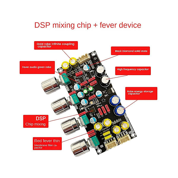 -amp Fever Karaoke Reverb Board Mikrofon K Sang Sangning For-effektkort Dsp Blanding Anti-hvin