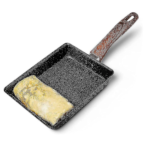 Tamagoyaki-pannu, japanilainen munakaspannu, tarttumaton pinnoite, neliönmuotoinen munapannu