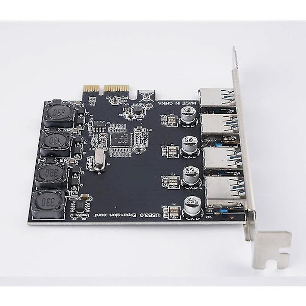 Pnu-4u Pci-e Til Usb3.0 Desktop Udvidelseskort Overførsel 4-port Ny