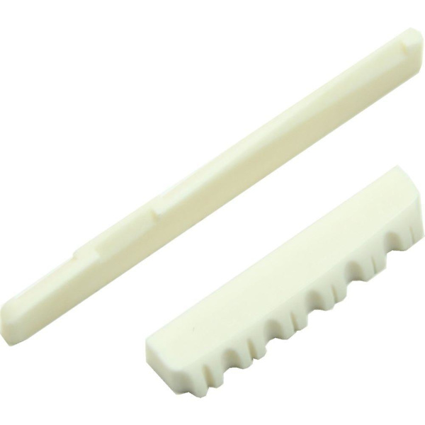 1 sett Elfenbensbenbro Saddles og Nut for 6-strengers akustisk gitar