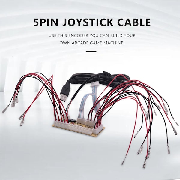 Zero Delay Arcade Spill USB-koder PC til Joystick for Mame & Retropie-prosjekter Deler
